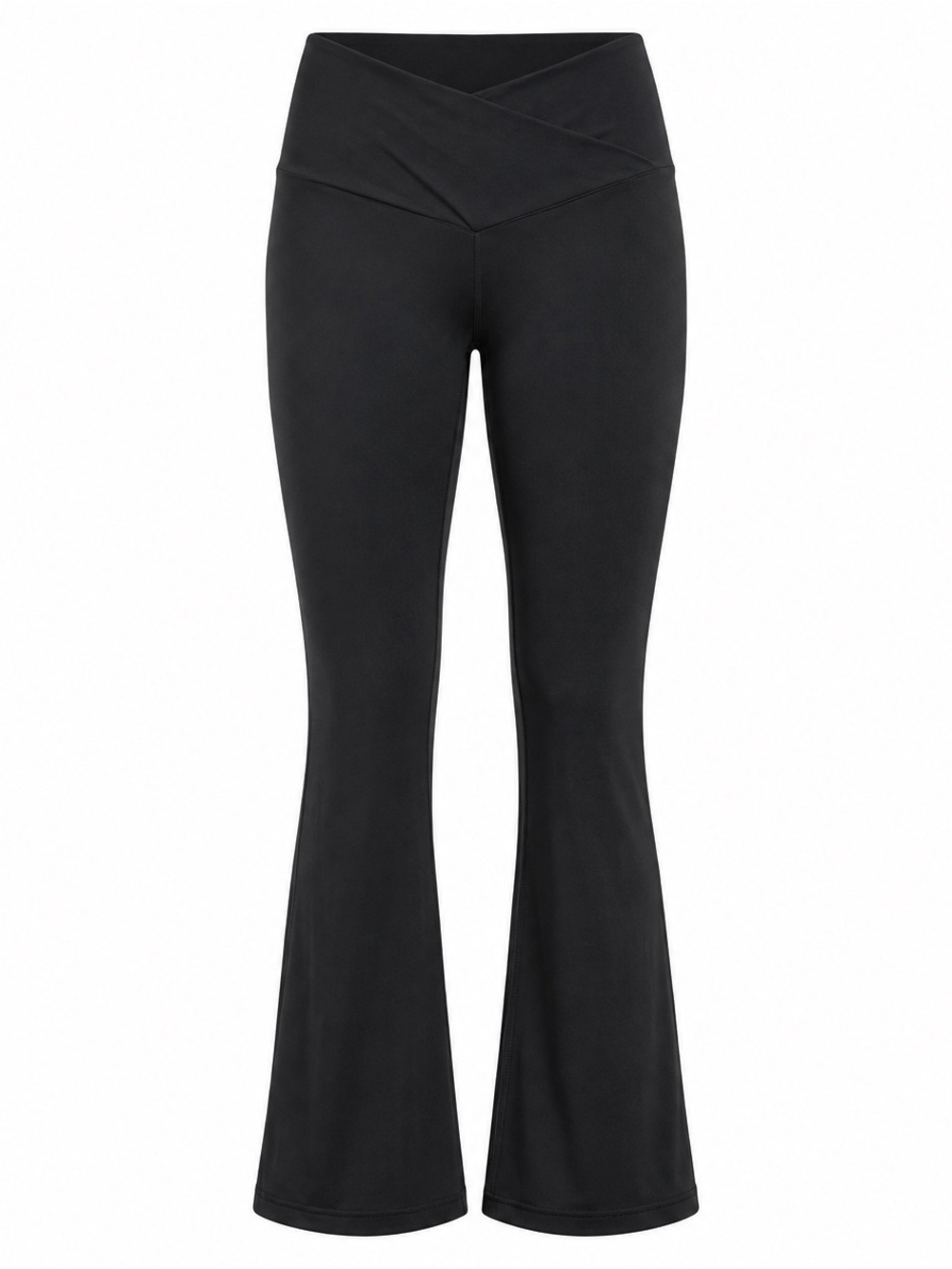 Sunzel Criss Cross Waist Flare Leggings XXL Black Buttery Soft Yoga Pants